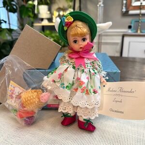 Madame Alexander Vintage 8" Easter Doll ‎ Occasions with accessories New in Box
